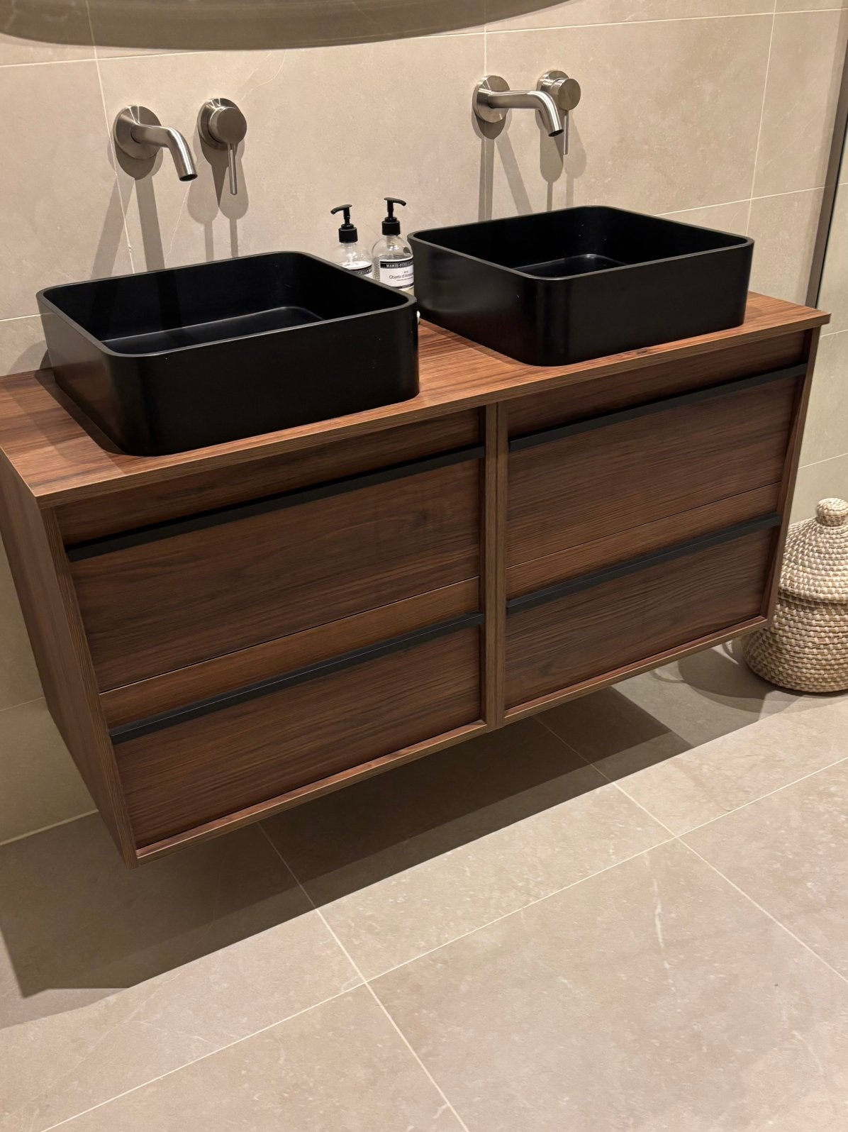 Badkamerkast met evt 2 wastafels, Huis en Inrichting, Badkamer | Badkamermeubels, Ophalen, 50 tot 100 cm, Zo goed als nieuw, Minder dan 100 cm