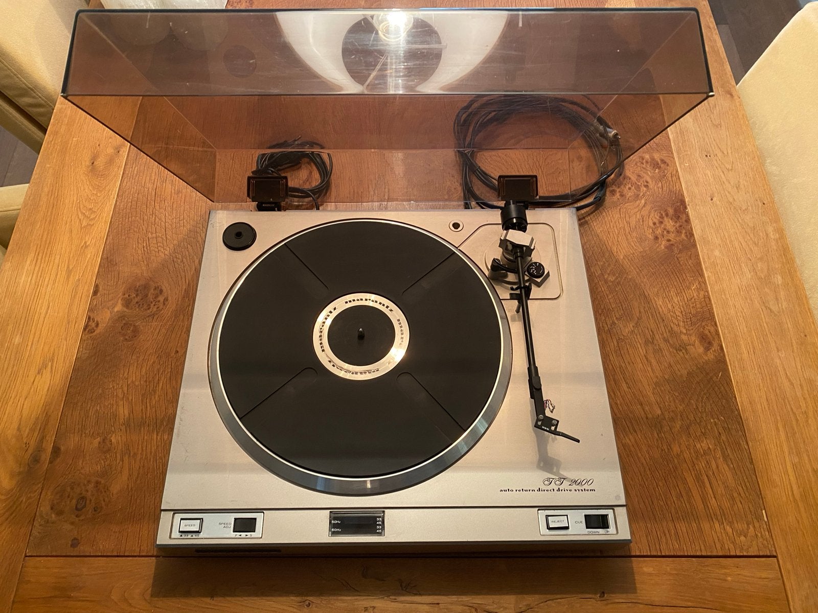 Marantz TT2000 Direct Drive Platenspeler, Gebruikt, Pitch-regelaar, Platenspeler, Ophalen