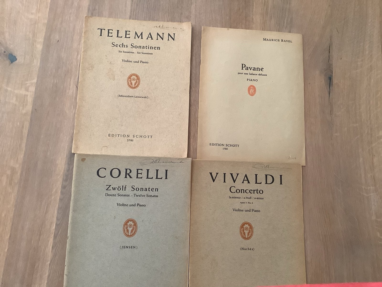 Klassieke bladmuziek: Telemann, Ravel, Corelli, Vivaldi, Muziek en Instrumenten, Klassiek, Ophalen of Verzenden, Thema, Gitaar