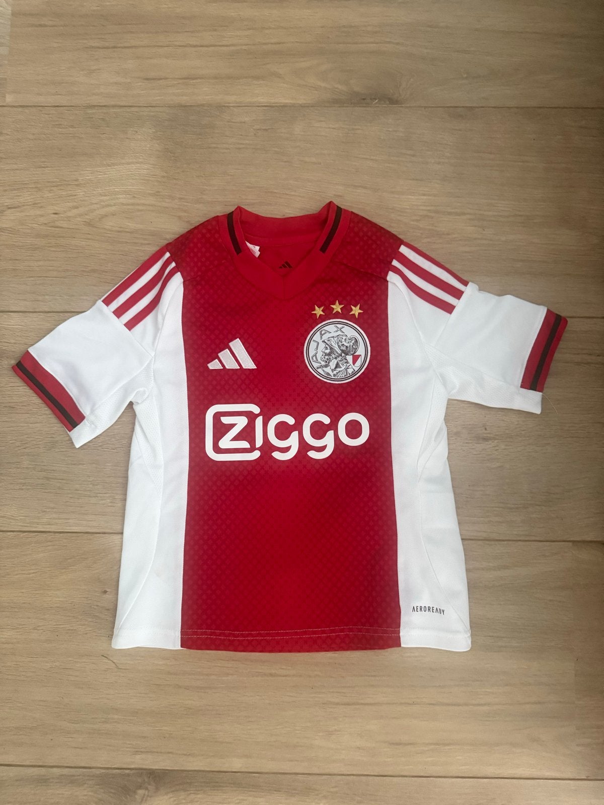 Ajax Thuisshirt Maat 128 (7-8 Jaar) - Zo goed als nieuw, Ophalen of Verzenden, Zo goed als nieuw