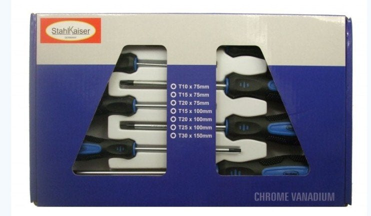 Schroevendraaierset 7-dlg. Torx, T10-T30 Stailkaiser., Ophalen of Verzenden, Nieuw