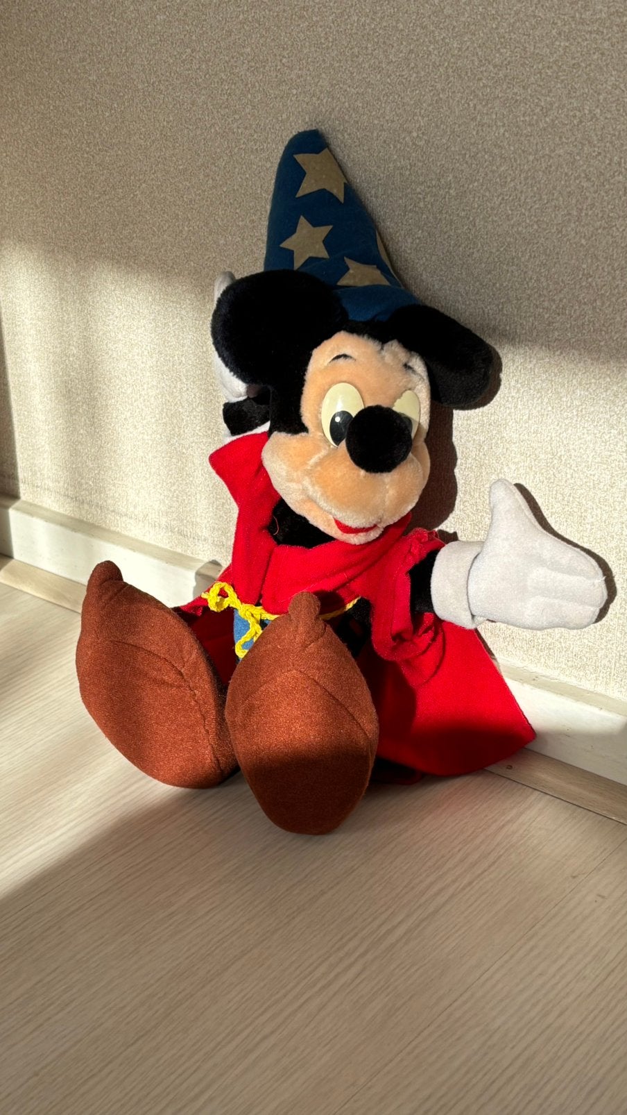 Mickey Mouse Disney Knuffel, Ophalen of Verzenden, Mickey Mouse, Zo goed als nieuw, Knuffel