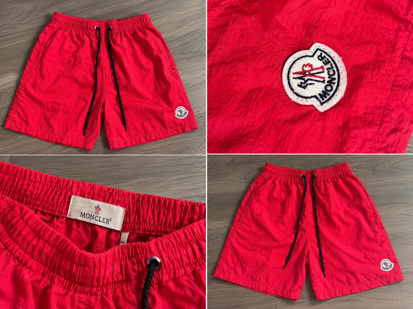 Moncler Zwemshort Rood Maat L
