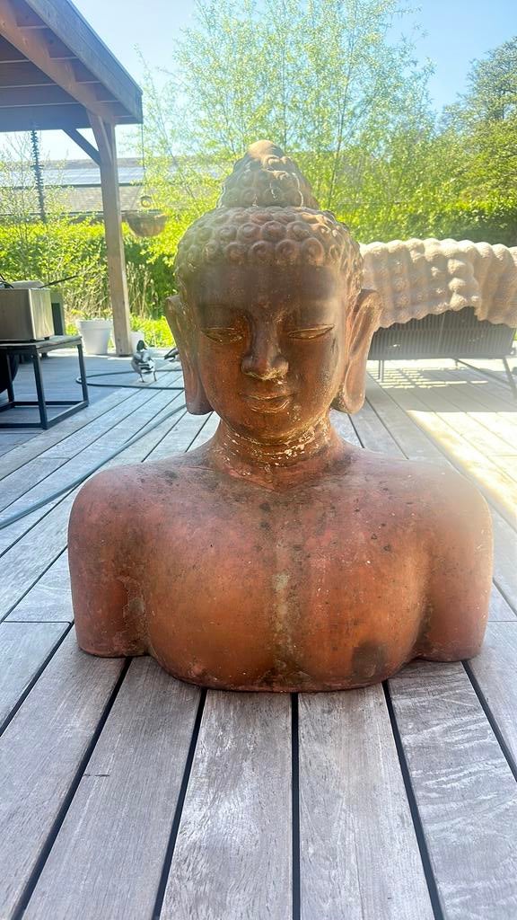 Boeddha beeld oud, Tuin en Terras, Tuinbeelden, Ophalen of Verzenden, Gebruikt, Steen