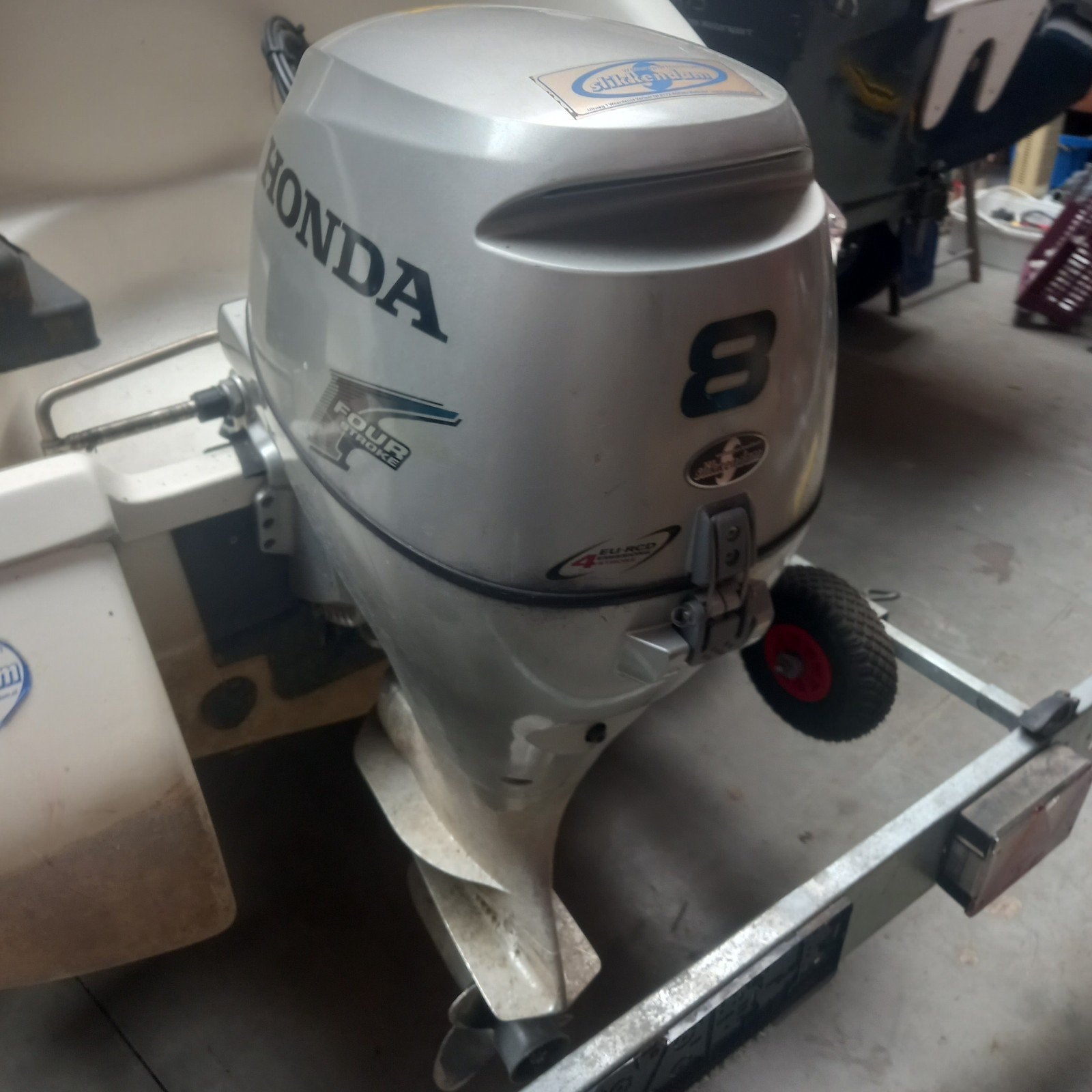 Honda 8 pk fourstroke elektrische start, 5 tot 10 pk, Ophalen of Verzenden, Elektrische start, Buitenboordmotor