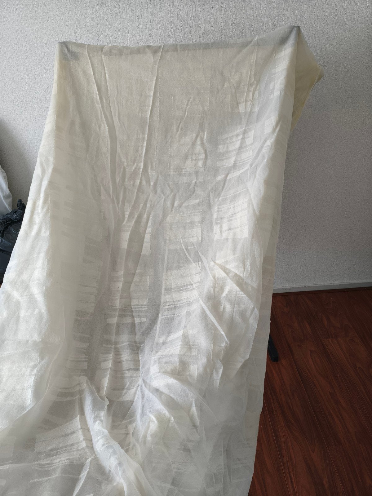 4x Crème Inbetweens Gordijnen - 185x370 cm, Huis en Inrichting, Ophalen of Verzenden, Gebruikt, Crème