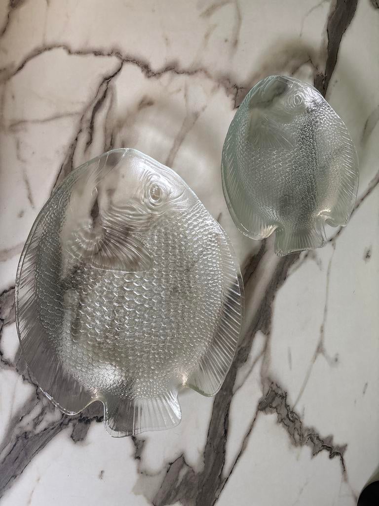 Arcoroc 70's Vintage Vissen Borden Set - Gehard Glas, Verzenden