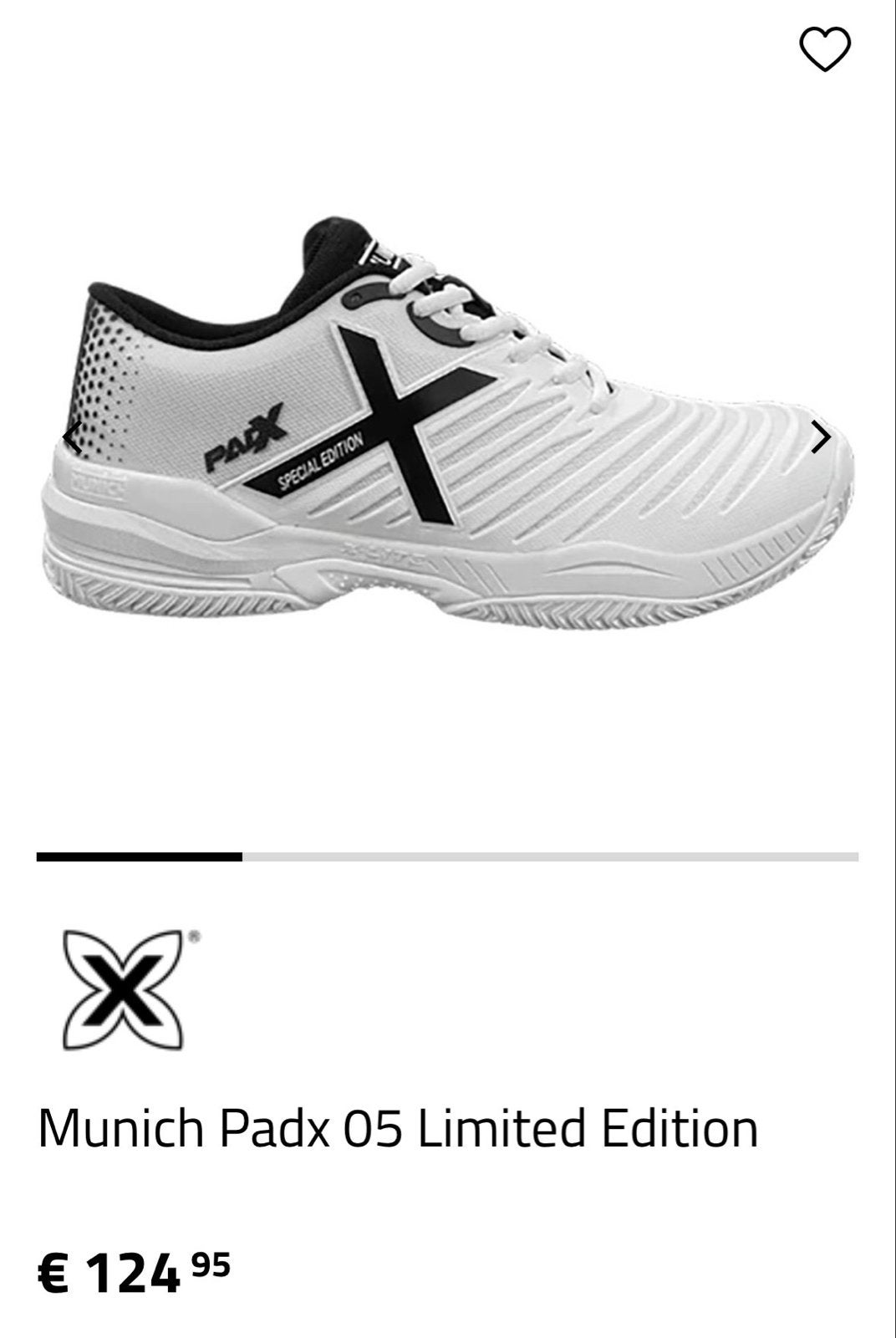 Munich Padx 05 maat 43 Limited Edition Padelschoenen, Ophalen of Verzenden, Nieuw, Padelschoenen