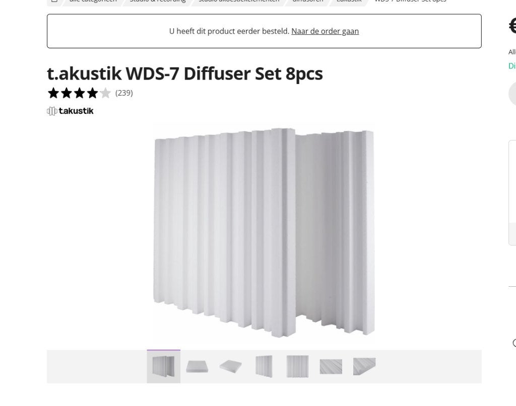 t.akustik WDS-7 Diffuser, Ophalen, Nieuw