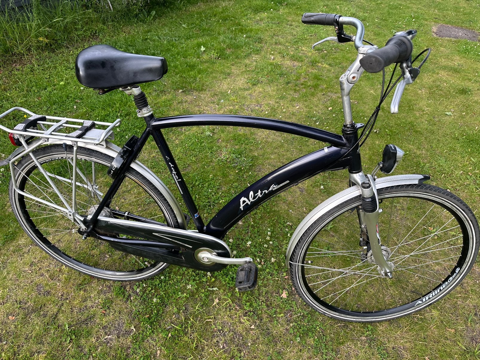 Herenfiets banden 28 inch met 7 versnelling frame maat 59 cm, Fietsen en Brommers, Gebruikt, Versnellingen, 57 tot 61 cm, Schijfrem