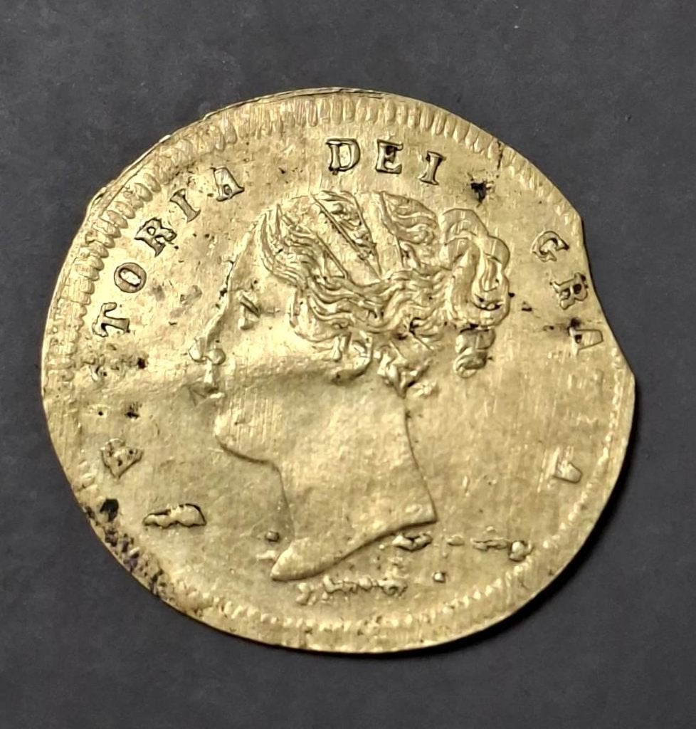 Neurenberg Rechenpfennig Queen Victoria 1846, Ophalen of Verzenden, Overige landen, Losse munt