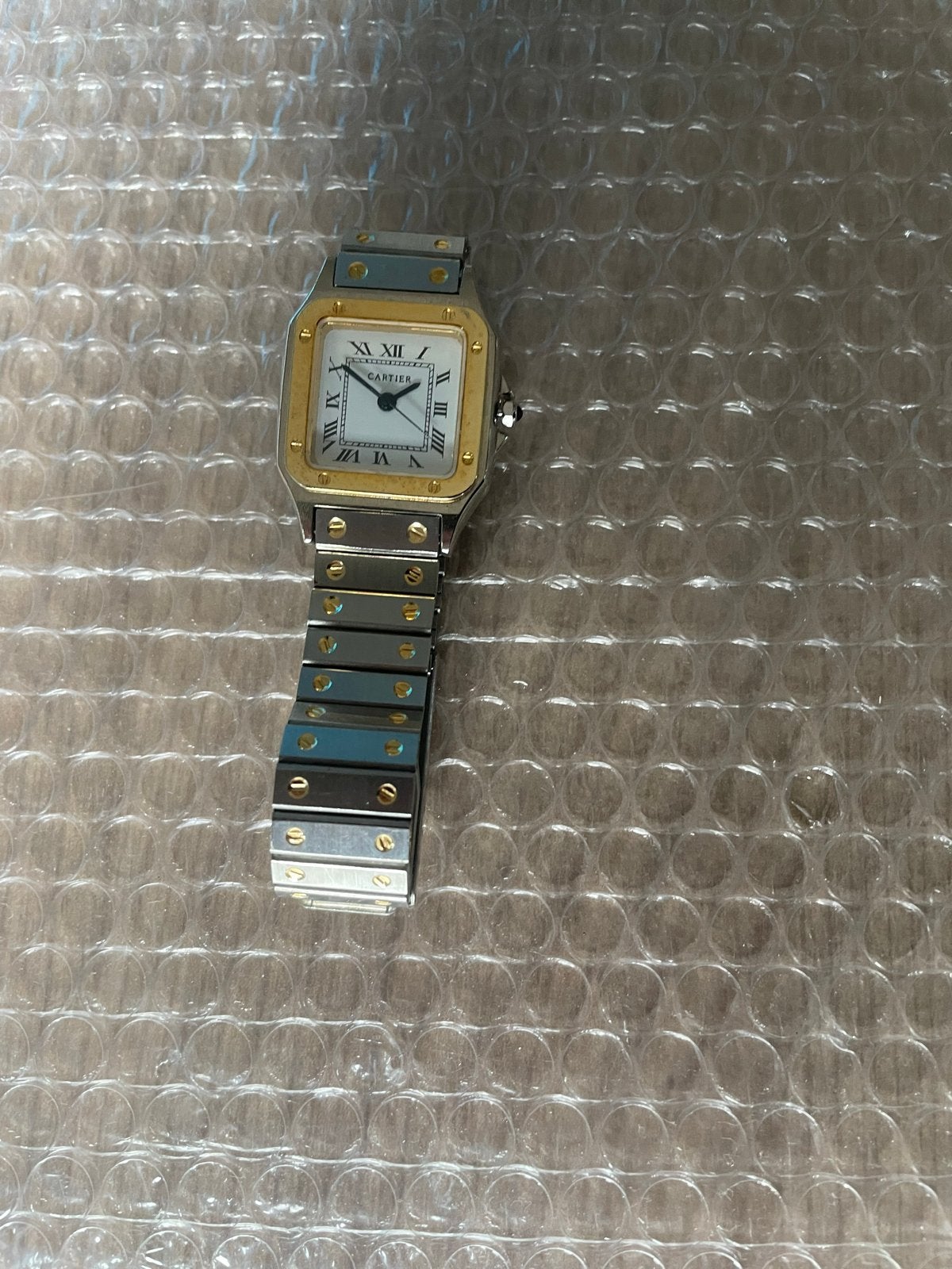 Cartier Santos Galbée Dames Horloge Staal/Goud, Overige merken, Staal, Staal, Polshorloge