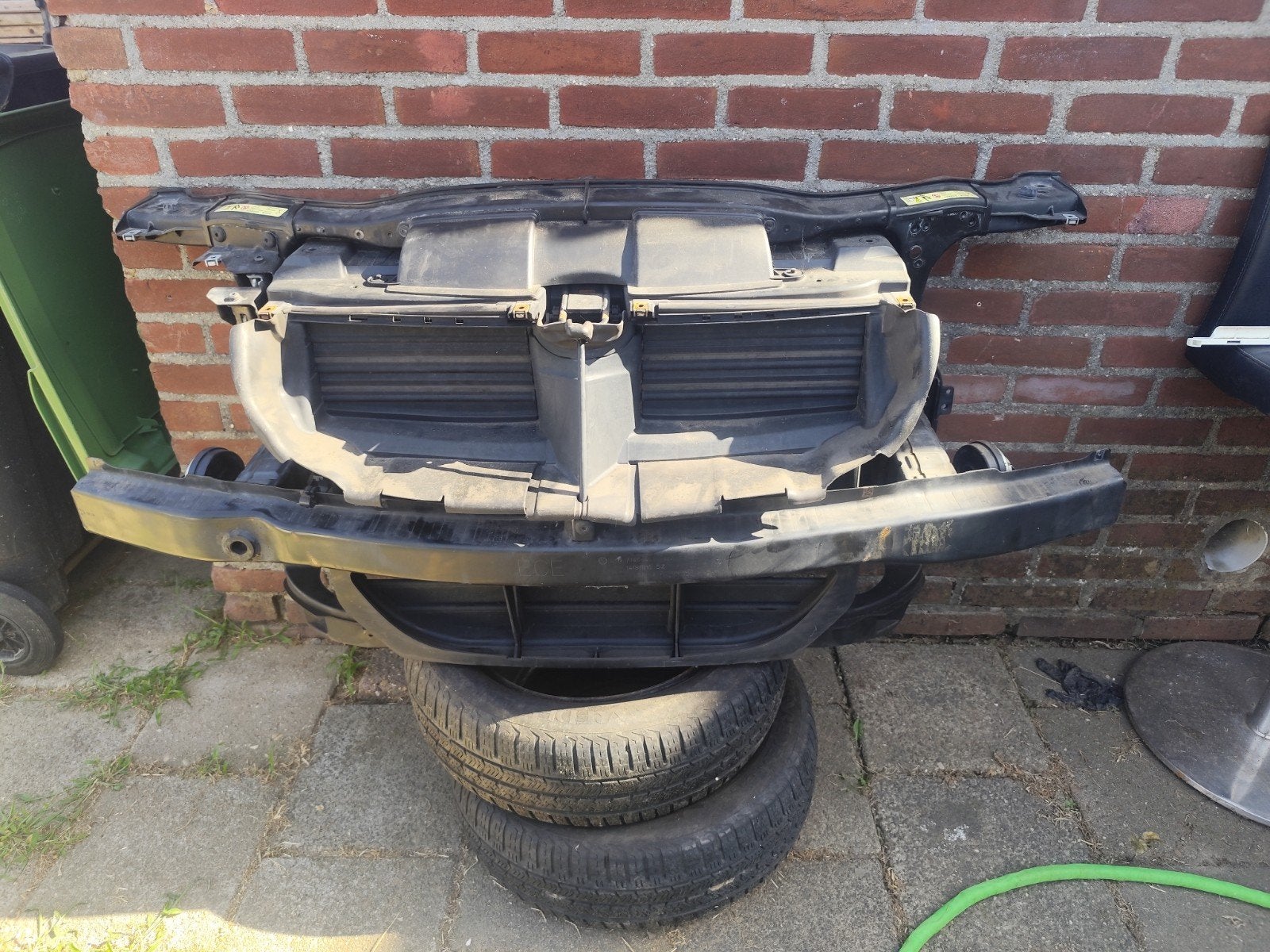 BMW E90 E91 Bumperbalk en frontpaneel - Gebruikt, Auto-onderdelen, Carrosserie en Plaatwerk, Ophalen, Gebruikt, Voor, Bumper