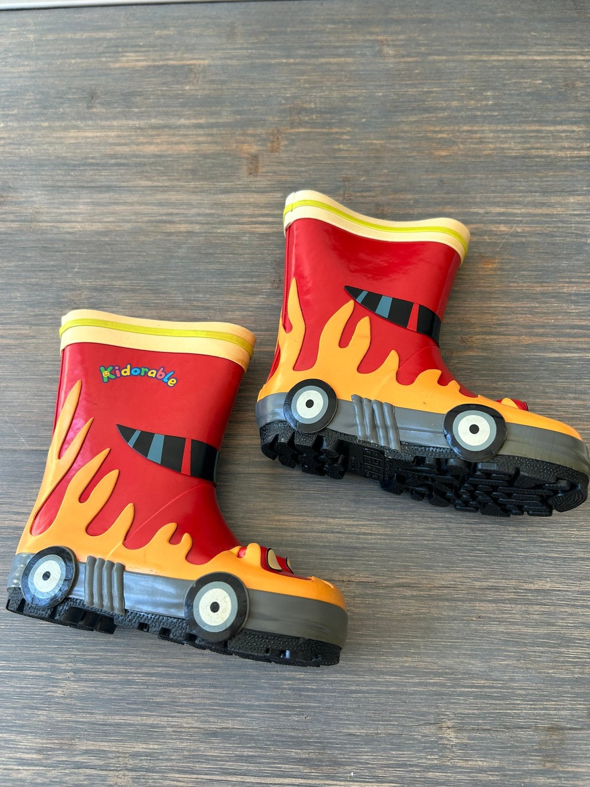 Kidorable Brandweer rubber regen laarzen maat 21, Ophalen of Verzenden, Zo goed als nieuw, Jongen of Meisje, Laarzen