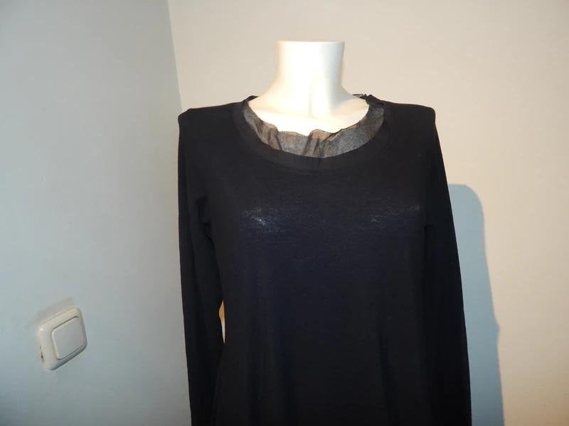 Rundholz zwarte jurk gaas voile halslijn apart afbeelding M, Maat 38/40 (M), Verzenden, Zwart, Rundholz