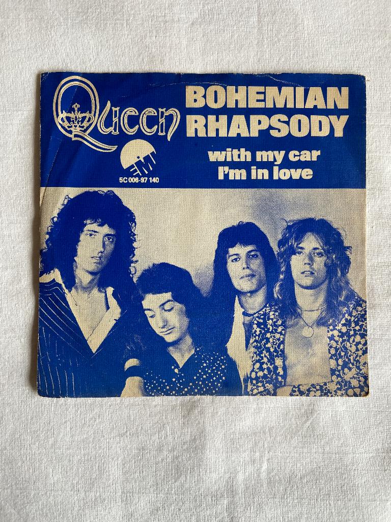 queen - bohemian rhapsody, Cd's en Dvd's, Vinyl Singles, Ophalen of Verzenden, Gebruikt, Rock en Metal