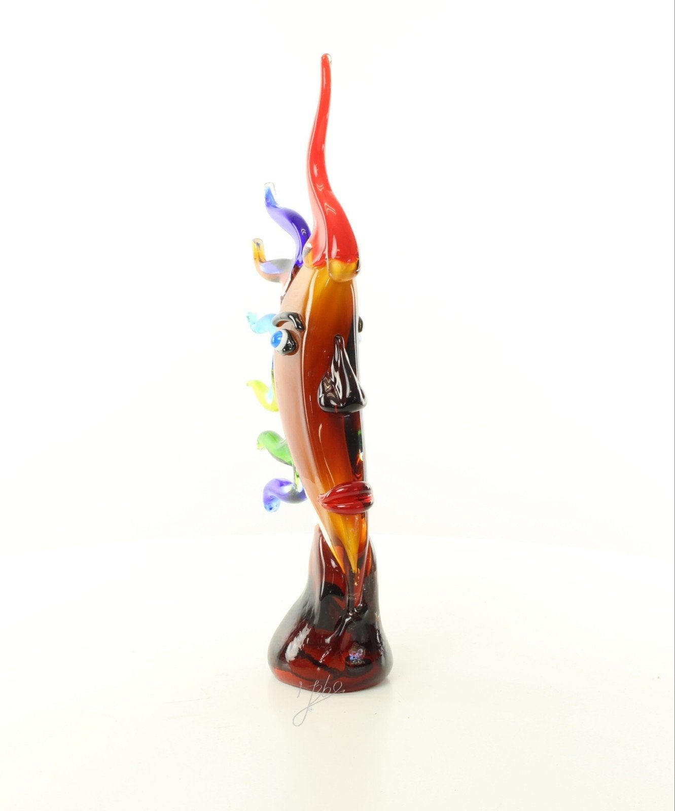 Glazen sculptuur 'Zon' - Murano stijl, Antiek en Kunst, Ophalen of Verzenden, Handgemaakt, 20 - 50 cm, Beeld