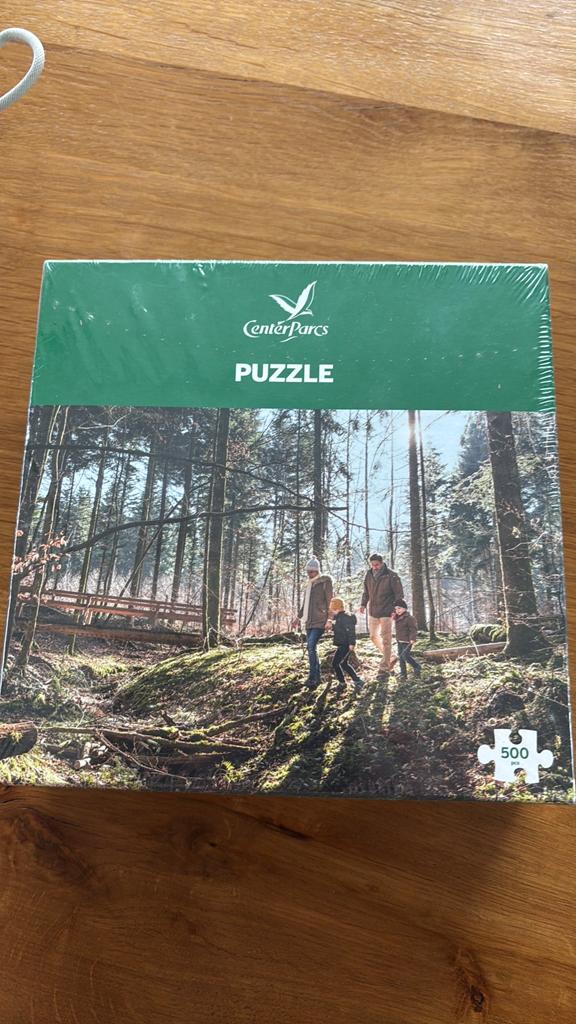 Center Parcs puzzel 500 stukjes nieuw in verpakking, Ophalen of Verzenden, 500 t/m 1500 stukjes, Nieuw