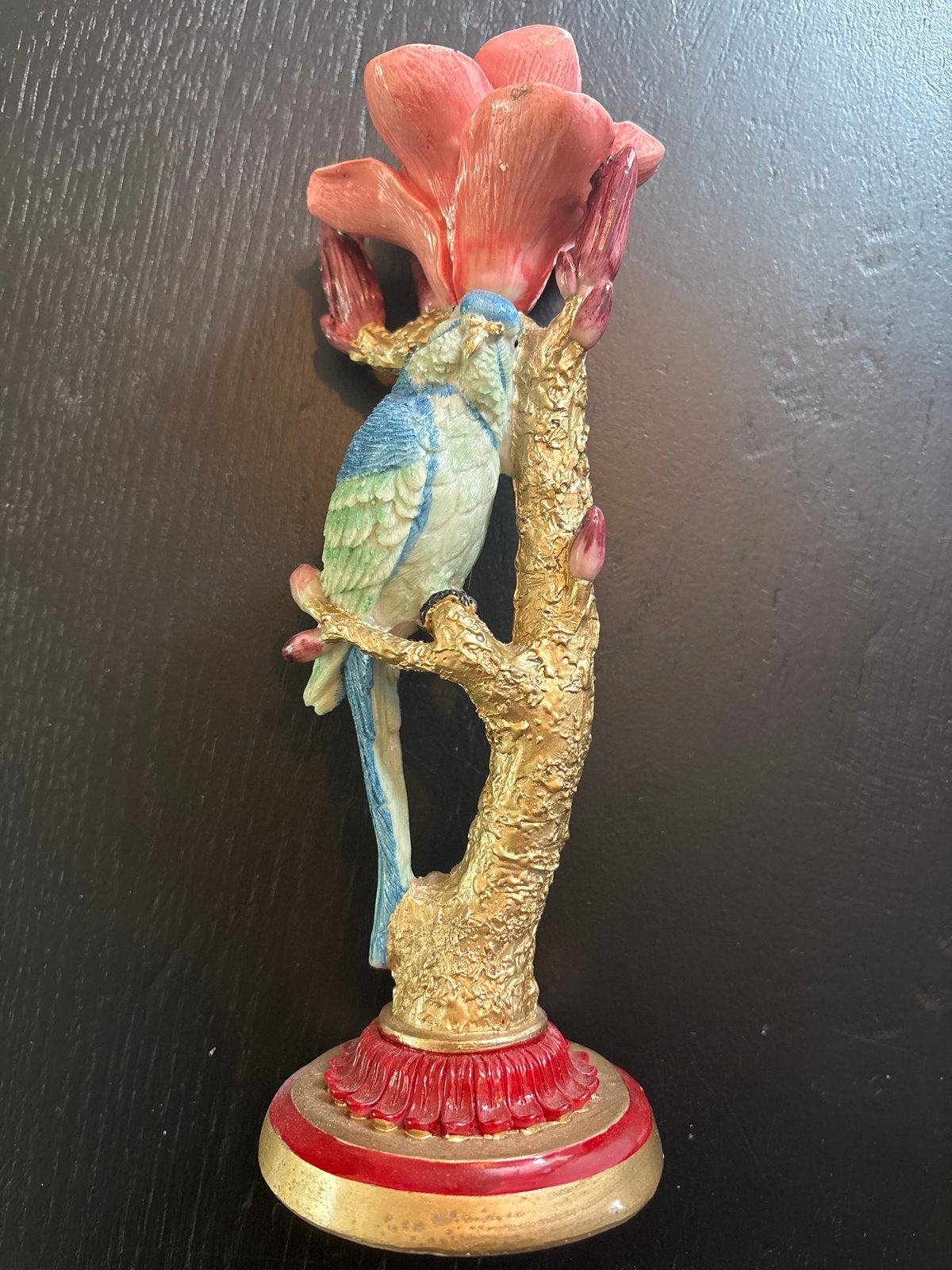 Decoratieve Kandelaar met vogel en Bloemen, Verzenden, Overige materialen