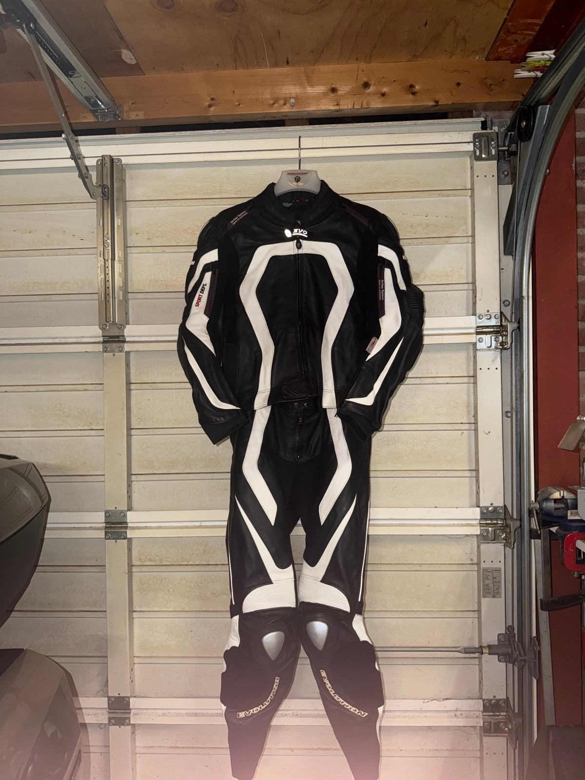 Evolution leren motor pak - Maat 48, Motoren, Kleding | Motorkleding, Ophalen of Verzenden, Tweedehands, Heren, Combipak