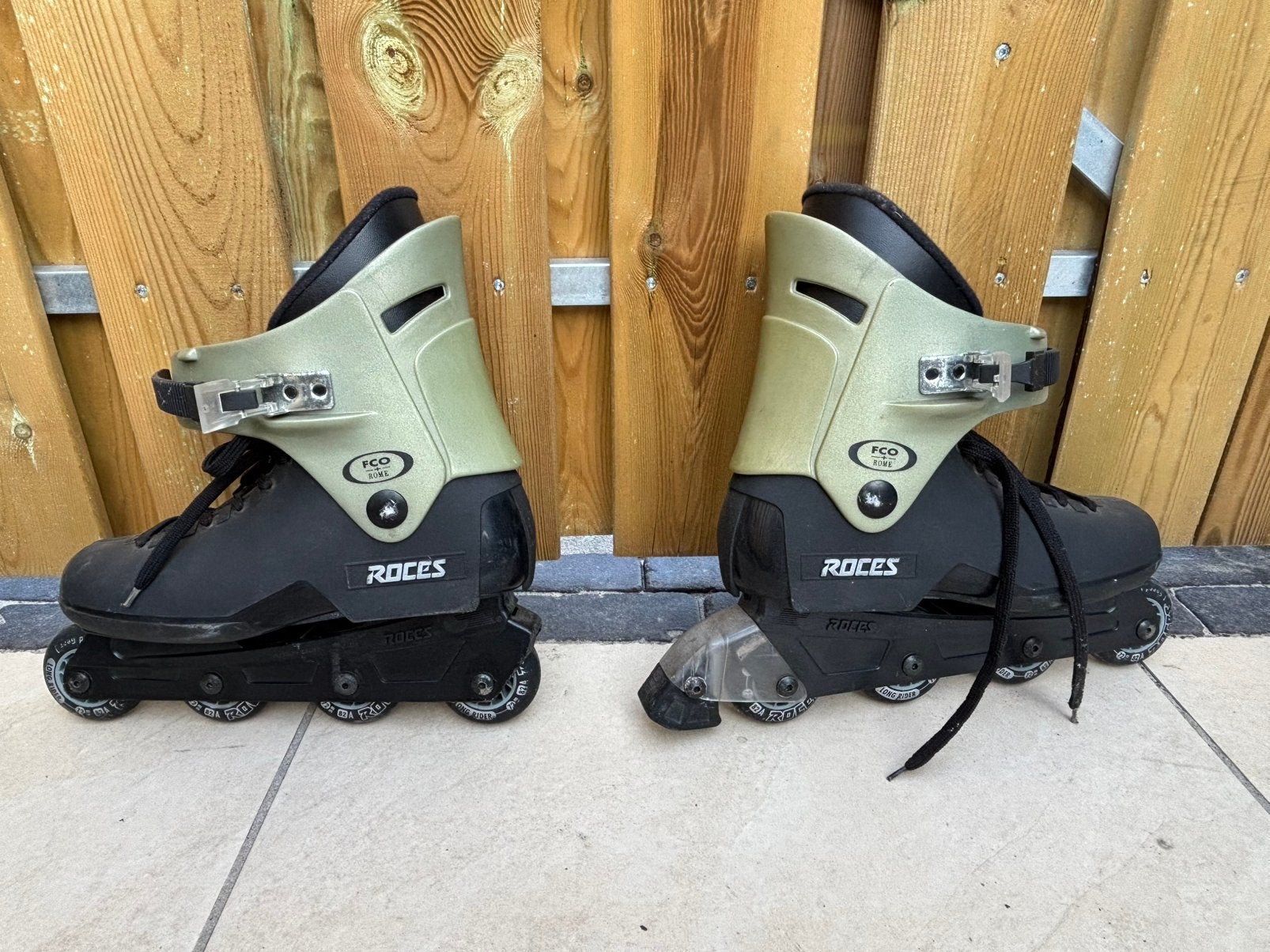 ROCES Skeelers en beschermingsgear maat 42, Ophalen, Gebruikt, Roces, Inline skates 4 wielen