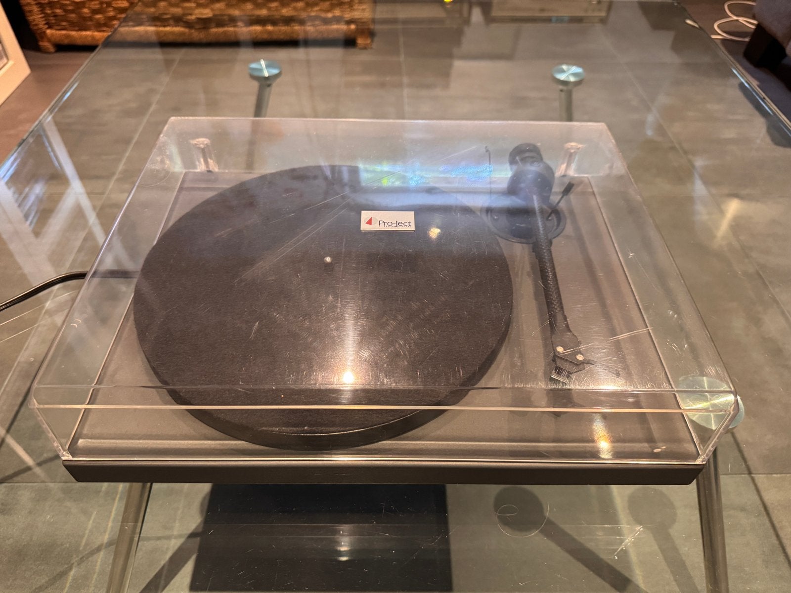 Pro-Ject 1 Xpression Platenspeler - Carbon Toonarm & AT Elem, Ophalen, Zo goed als nieuw, Platenspeler, Overige merken