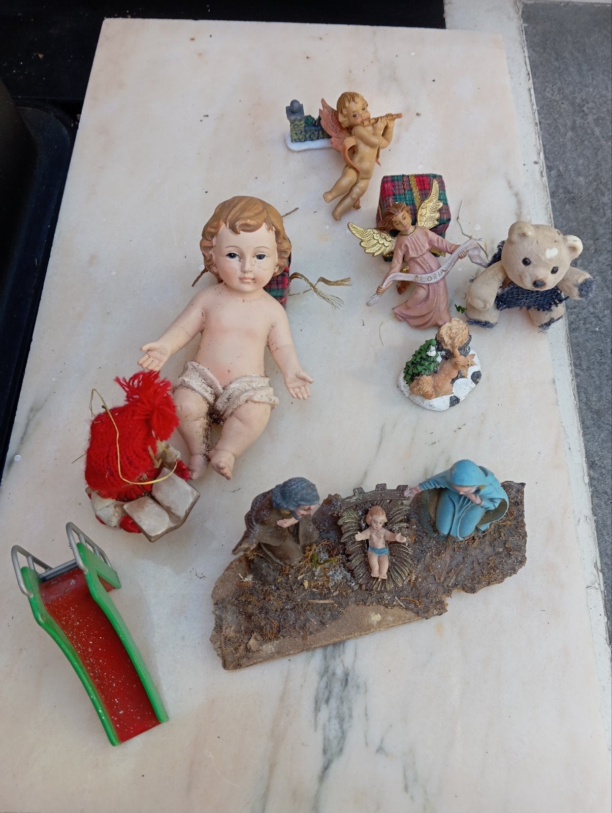 kerst tafereel, Ophalen of Verzenden