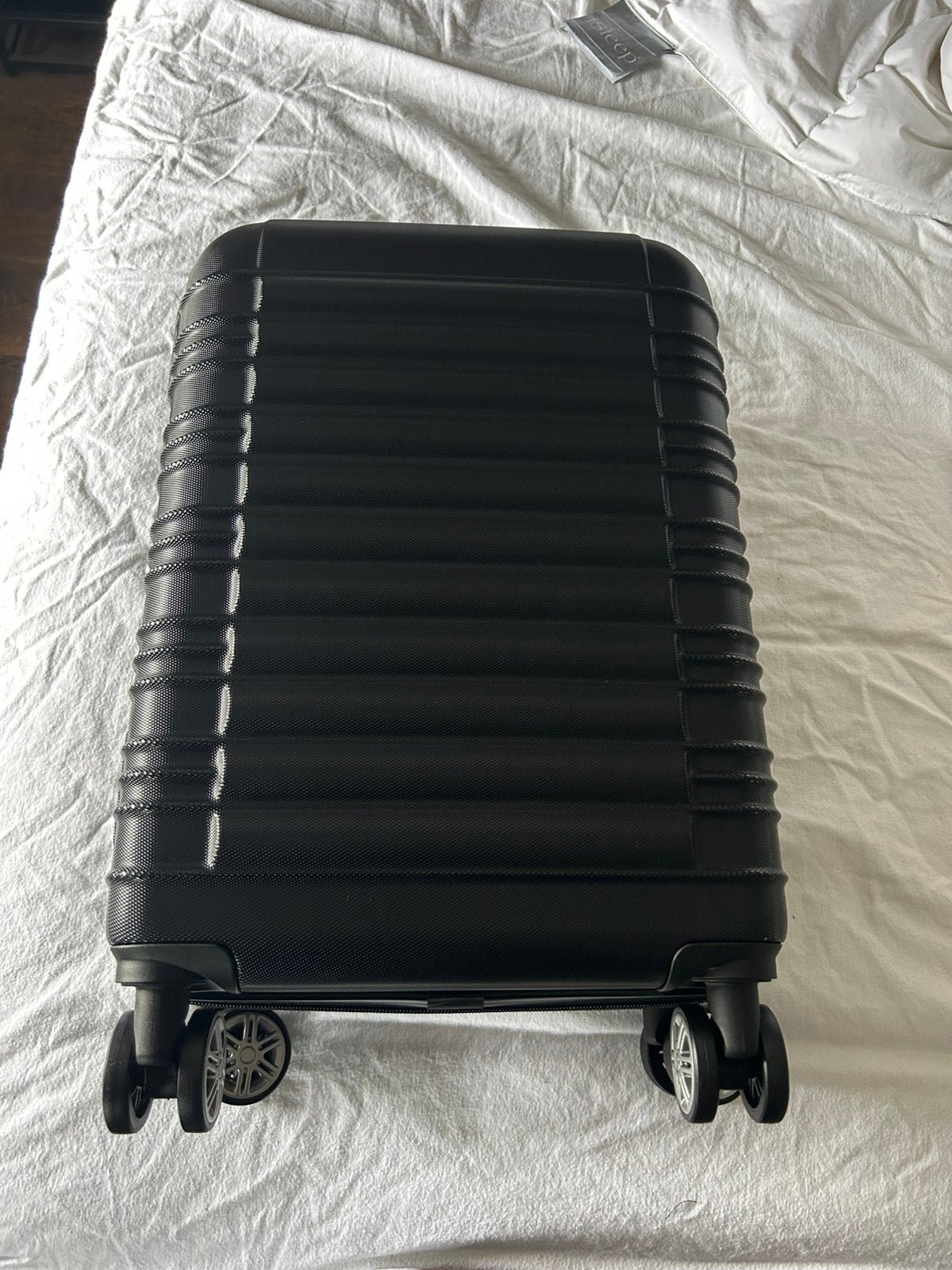 Zwarte koffer (trolley) nieuw!, Ophalen, Zo goed als nieuw, Hard kunststof