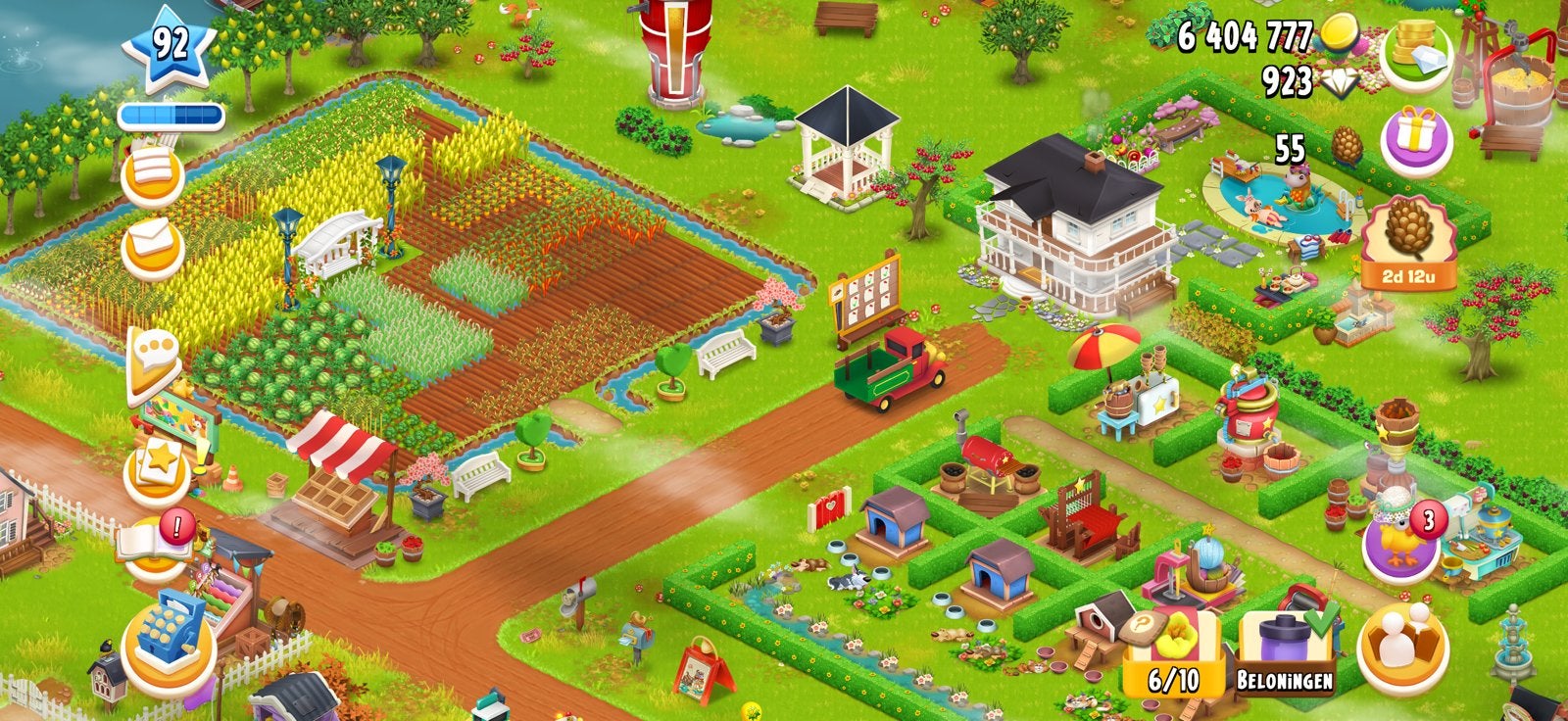 Hay Day profiel level 92 (€6.4 mln), Spelcomputers en Games, 1 speler, Ophalen of Verzenden, Zo goed als nieuw