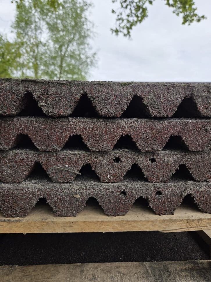 Rubberen tegels, stalmatten. 50 x 50 x 4,5 cm, Dieren en Toebehoren, ., ., ., Opfok