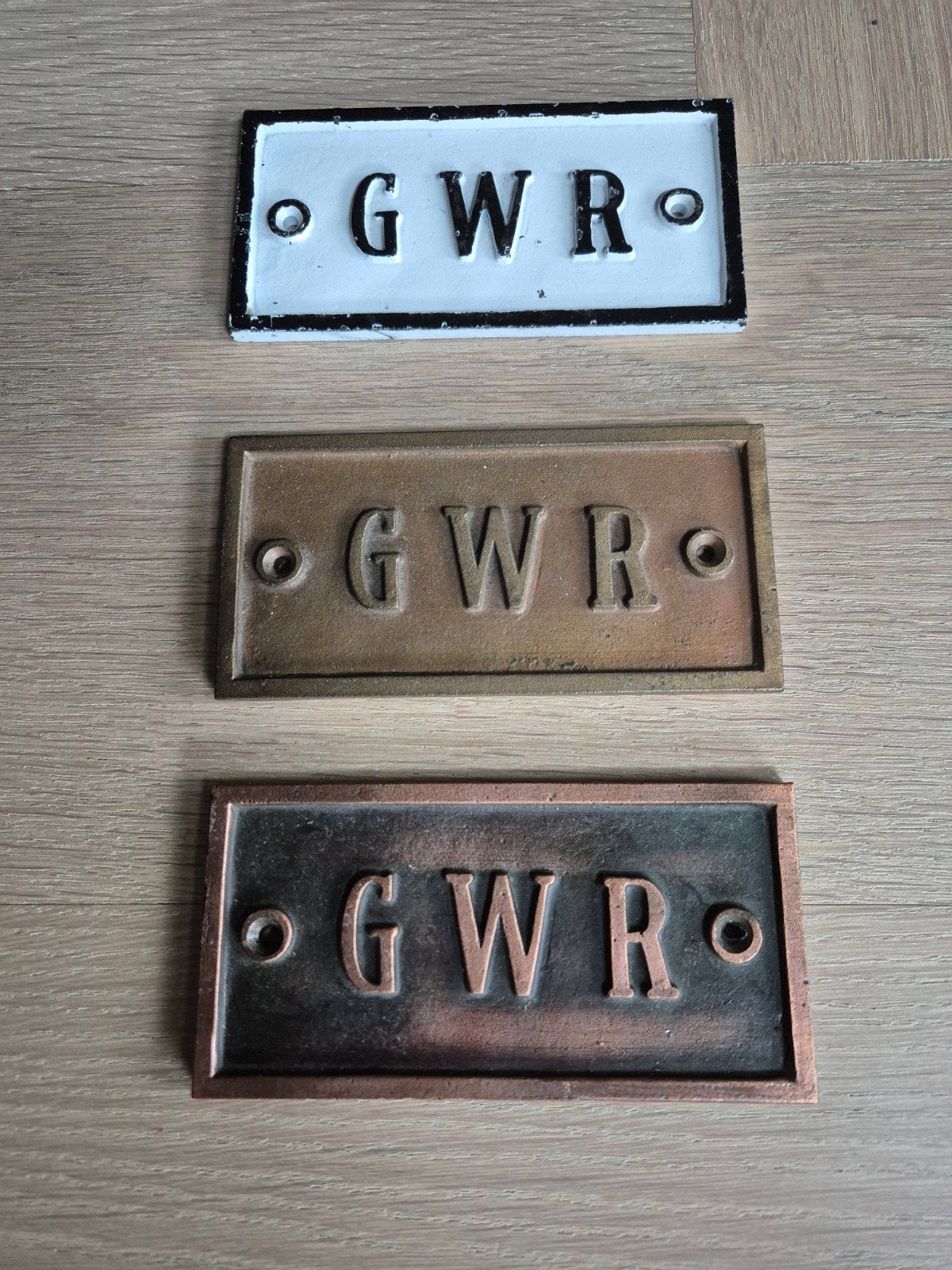 GWR Great Western Railways borden - Set van 3, Ophalen of Verzenden, Gelijkstroom of Wisselstroom, Overige merken
