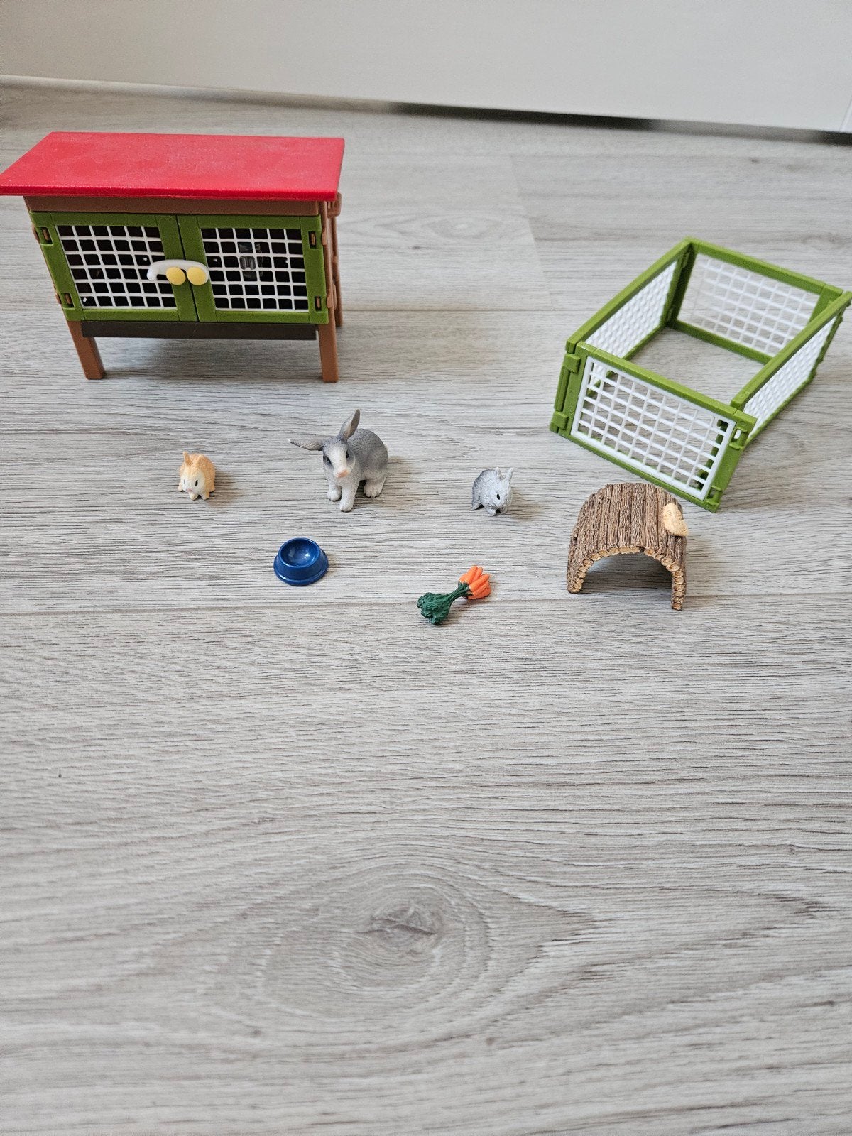 Schleich Farm world konijnen hok 42420, Ophalen of Verzenden, Zo goed als nieuw, Jongen of Meisje