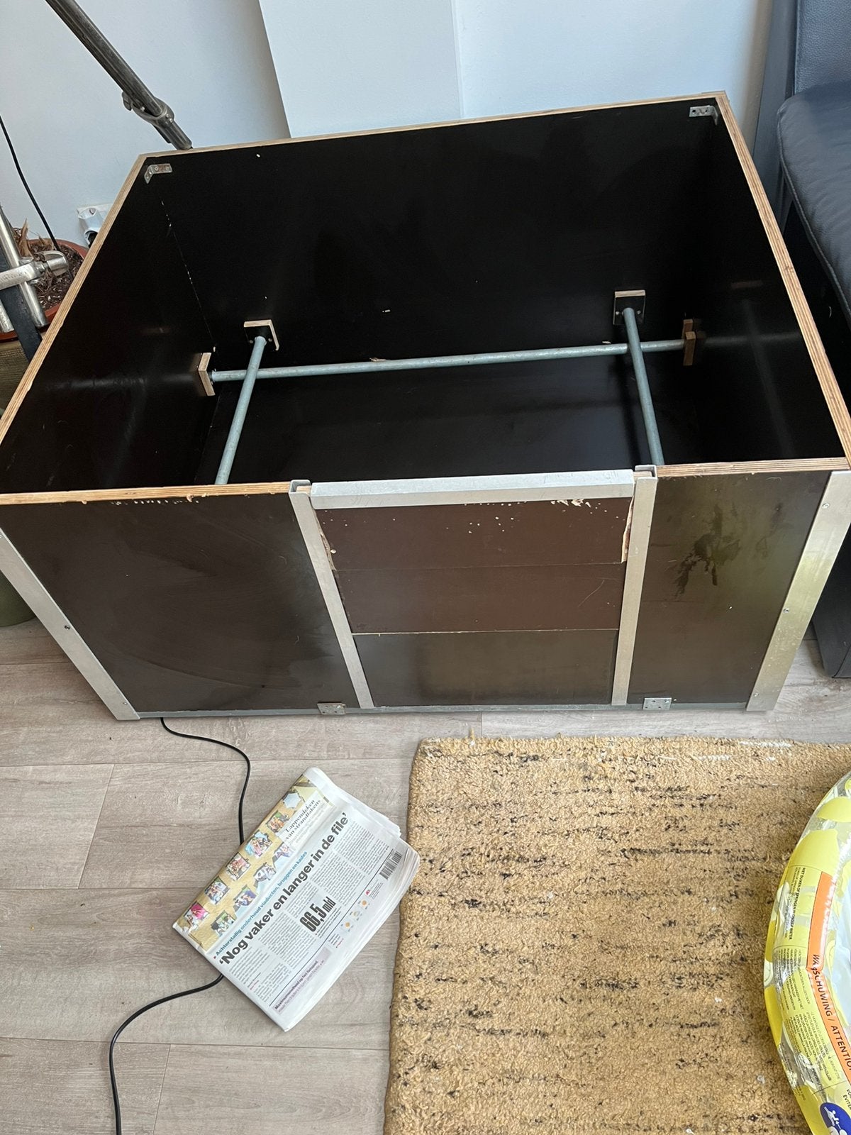 Werpkist voor middelgrote hond, Dieren en Toebehoren, Ophalen of Verzenden, Gebruikt, 110 cm of meer, Minder dan 65 cm