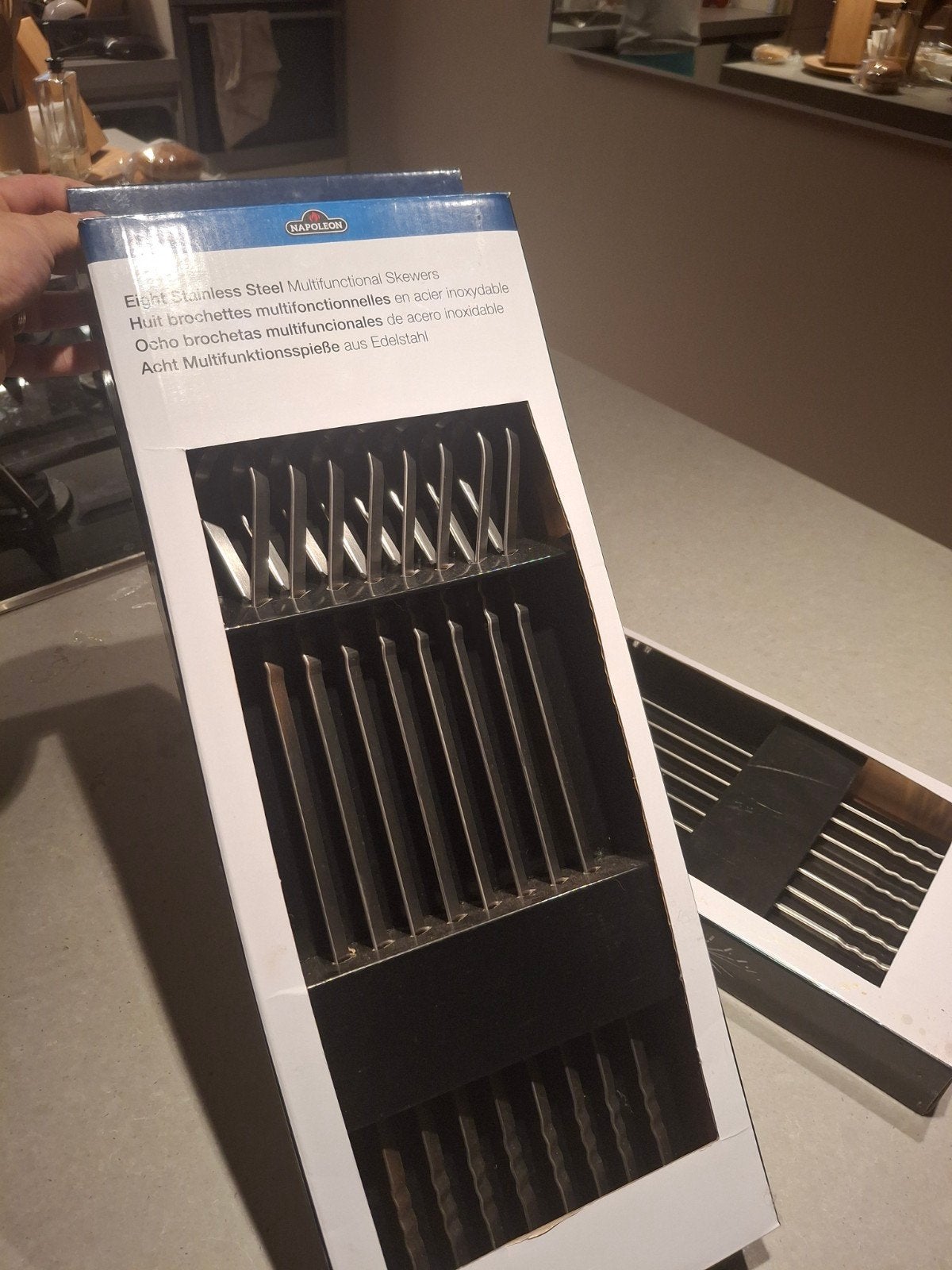Napoleon RVS Shaslick set - 8 Skwers barbecue nieuw, Tuin en Terras, Ophalen, Nieuw, Napoleon