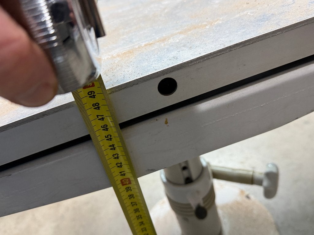 Tafelpoot 50 cm hoog verstelbaar, Ophalen of Verzenden, Gebruikt, Overige typen