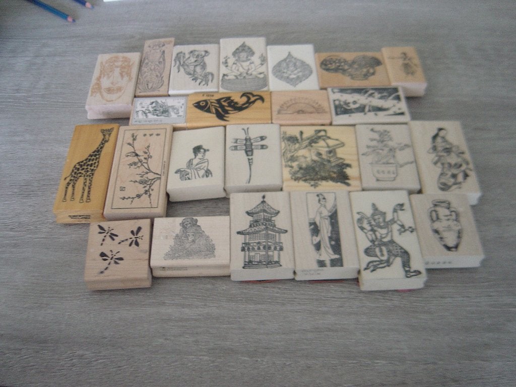 Oosterse stempels, Hobby en Vrije tijd, Stempelen, Ophalen of Verzenden, Nieuw, Houten stempel