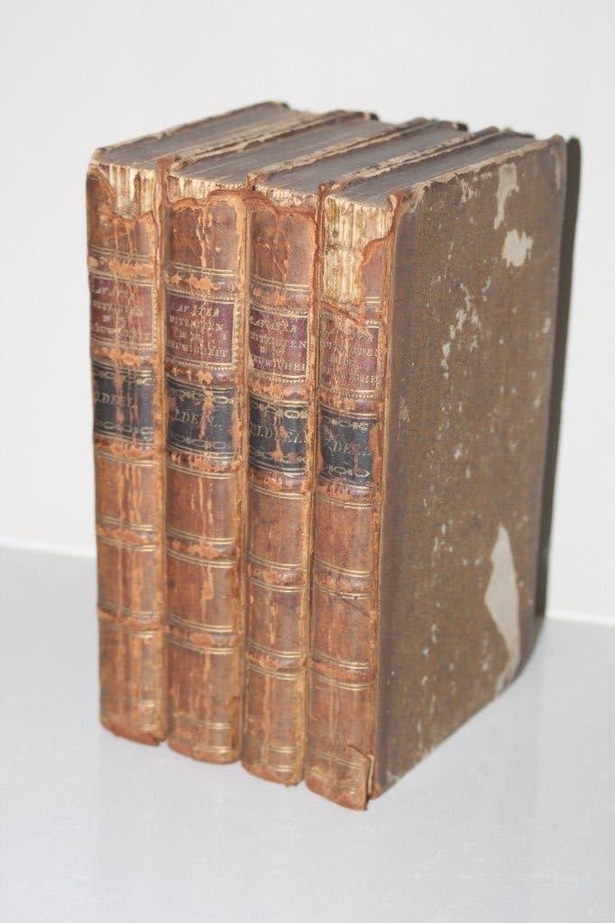 J.C. Lavater - Uitzigten in de eeuwigheid, vier delen (1779), Ophalen of Verzenden
