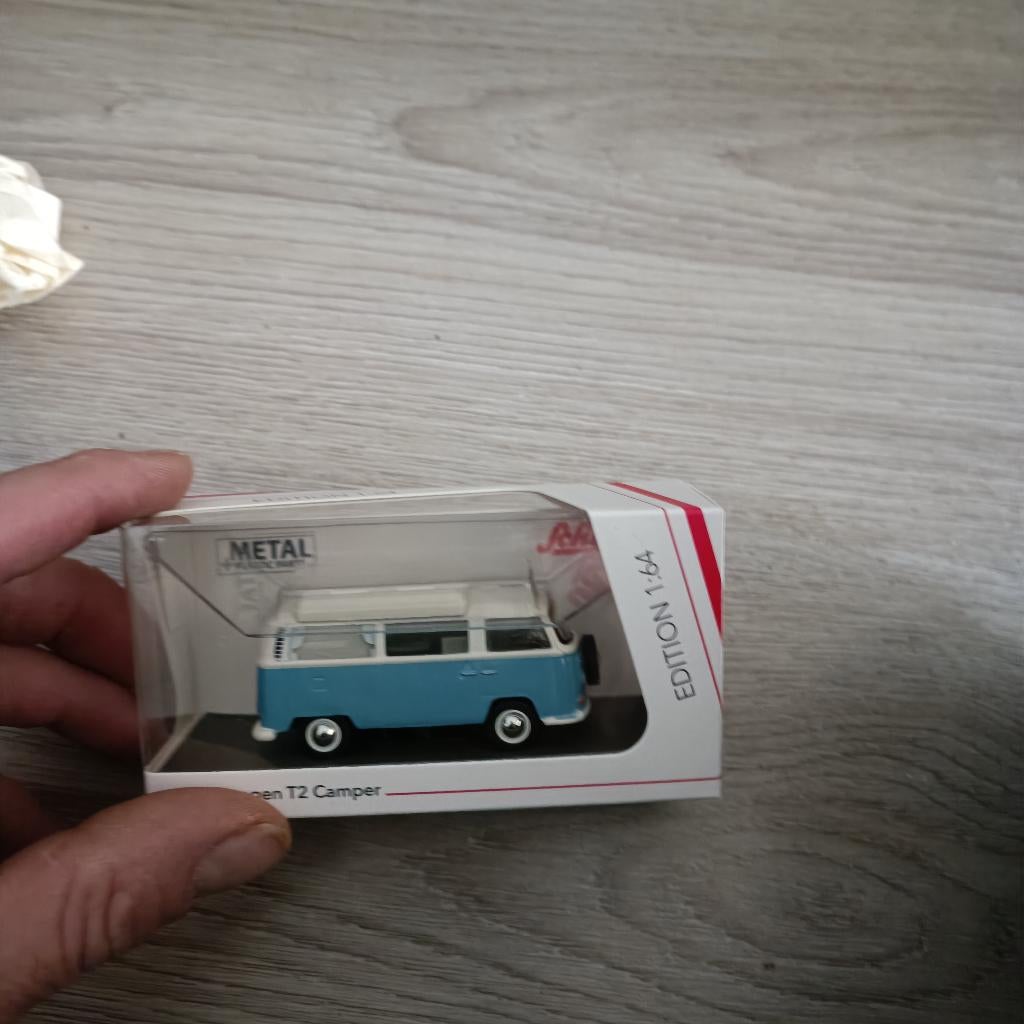 SCHUCO VOLKSWAGEN T2 MINIBUS CAMPER 1962 452030400, Ophalen of Verzenden, Nieuw, Auto