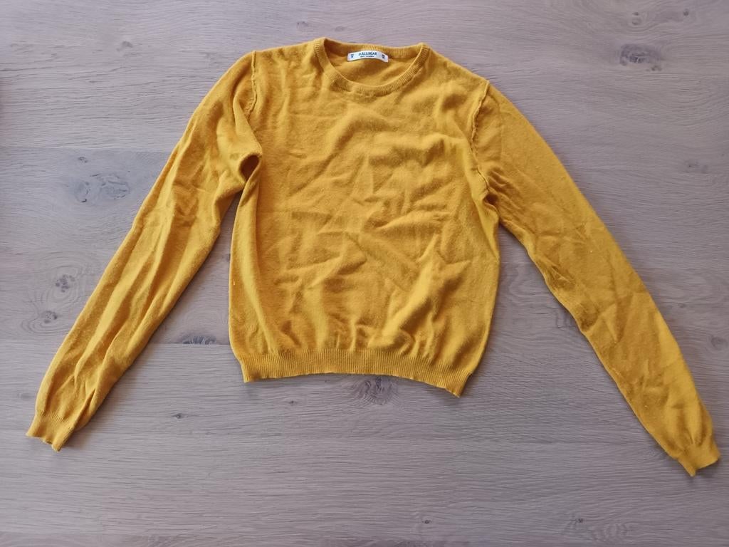 Pull & bear oker gele trui pullover maat M truitje geel, Maat 38/40 (M), Geel, Ophalen of Verzenden, Pull & Bear