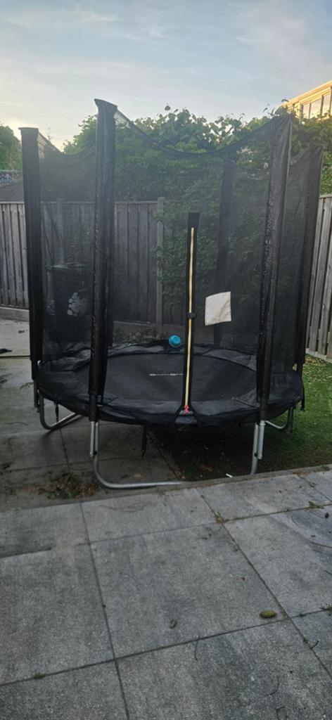 Trampoline met veiligheidsnet - 183 cm breed, Ophalen of Verzenden, Gebruikt