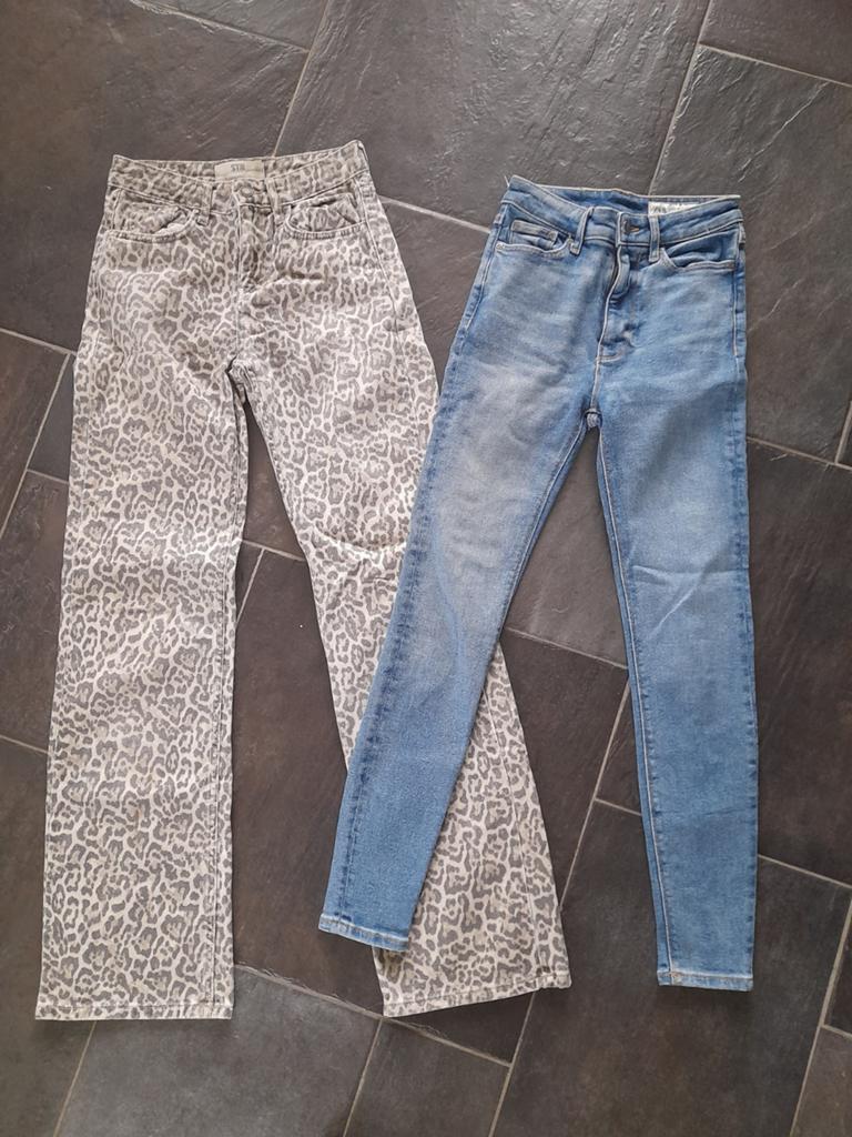 6x jeans meisjes, dames draagmaat 34, xs, Ophalen of Verzenden, Zo goed als nieuw, Blauw, W27 (confectie 34) of kleiner