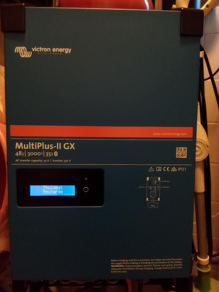 Omvormer, acculader Victron Multiplus 2 GX 48/3000/35, Ophalen, Gebruikt, Kabel of Apparatuur
