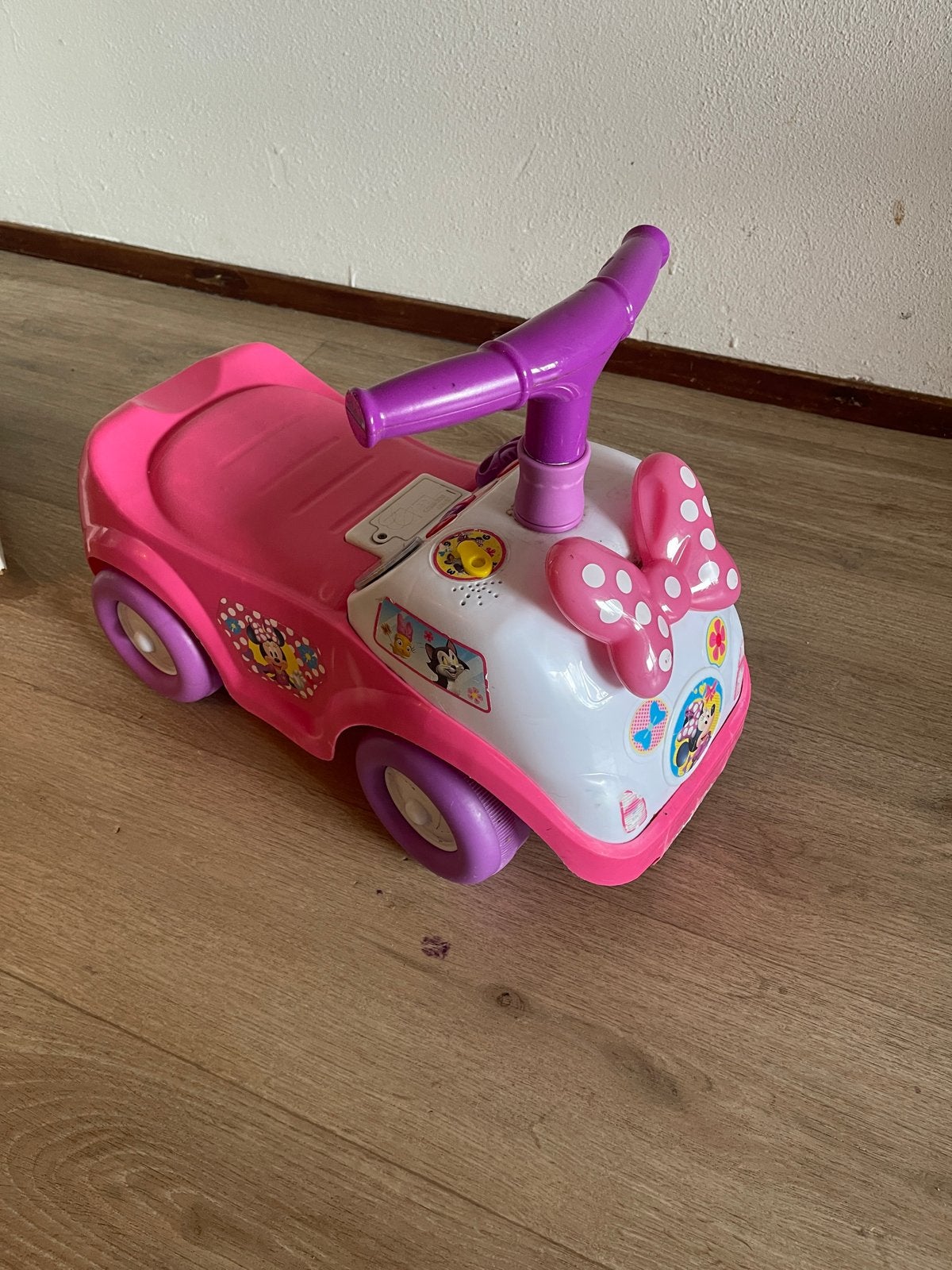 Minnie Mouse loopauto roze, Ophalen, Gebruikt, Loopvoertuig