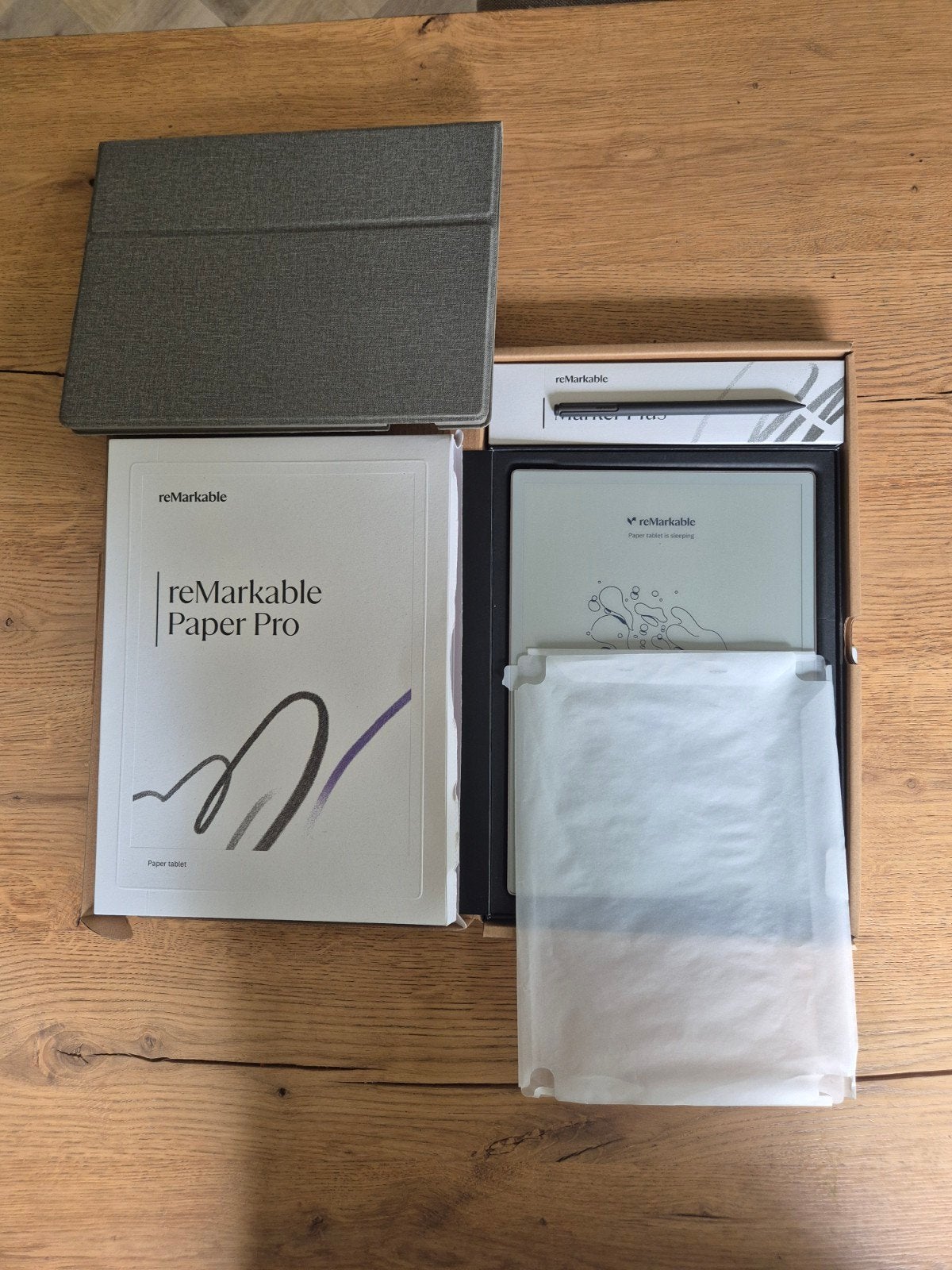ReMarkable Paper Pro met Marker Plus en hoes als nieuw, ReMarkable, Ophalen of Verzenden, Zo goed als nieuw, 16 GB of meer