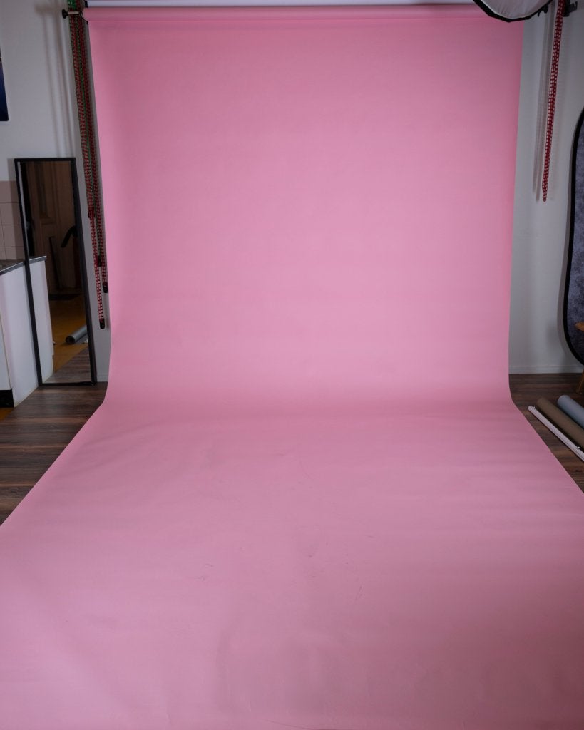 Roze achtergrondpapier voor fotostudio - 272 cm, Ophalen, Gebruikt, Savage, Achtergrond