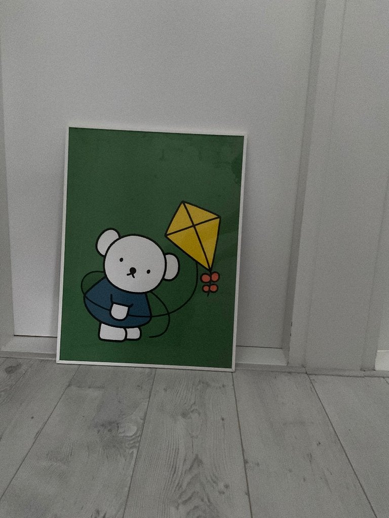 Schilderij van nijntje, Ophalen, Abstract, Achter glas, Print