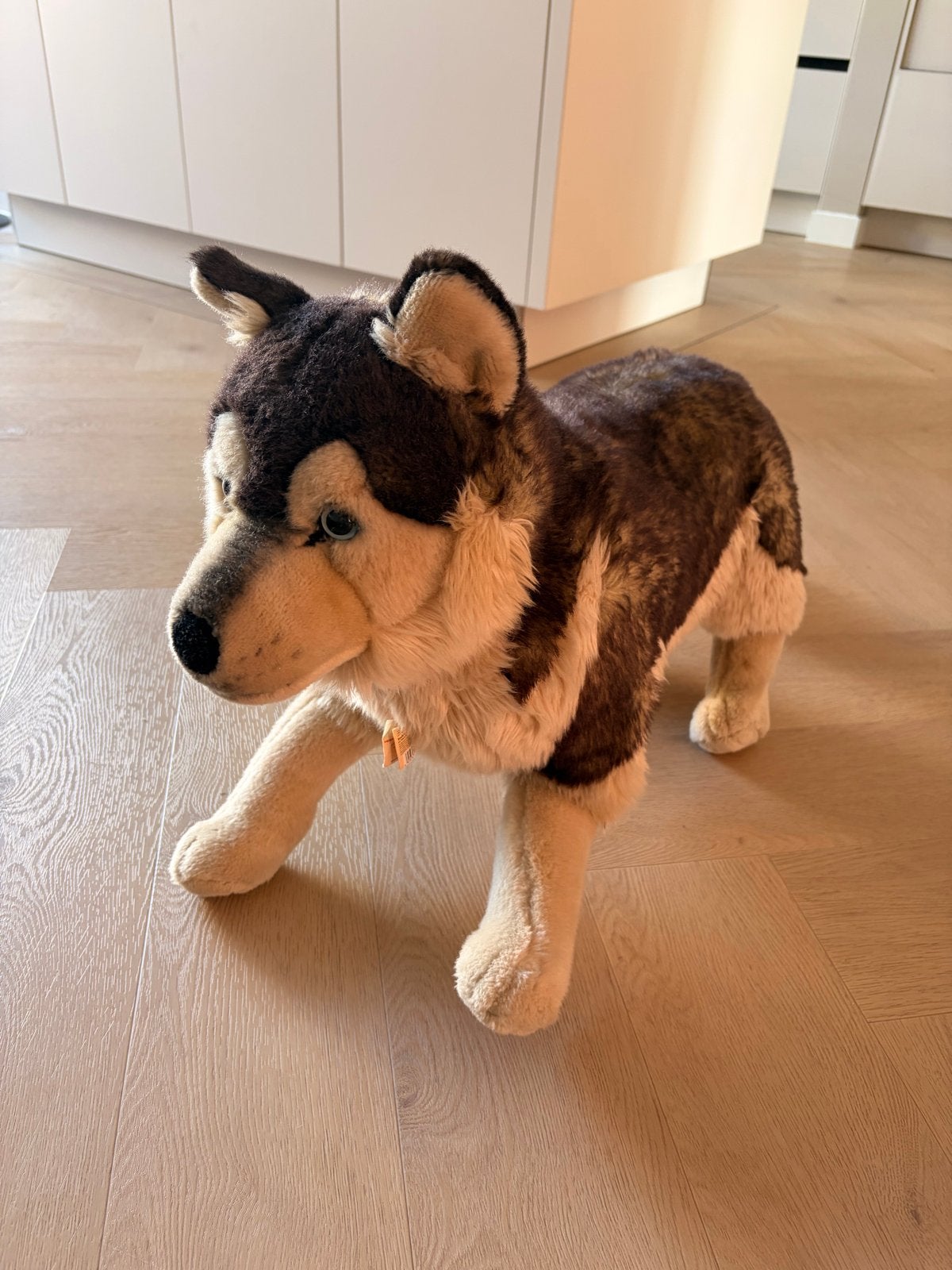 Grote Husky knuffel van Hermann Teddy Collection, Ophalen, Overige karakters, Hond, Middelgroot (20 tot 80 cm)