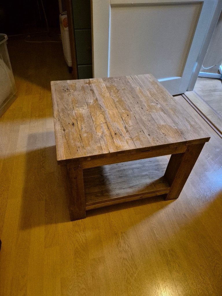 2 Salon tafels Teak hout, Huis en Inrichting, Tafels | Salontafels, Ophalen, Gebruikt, 50 tot 100 cm, 50 tot 100 cm