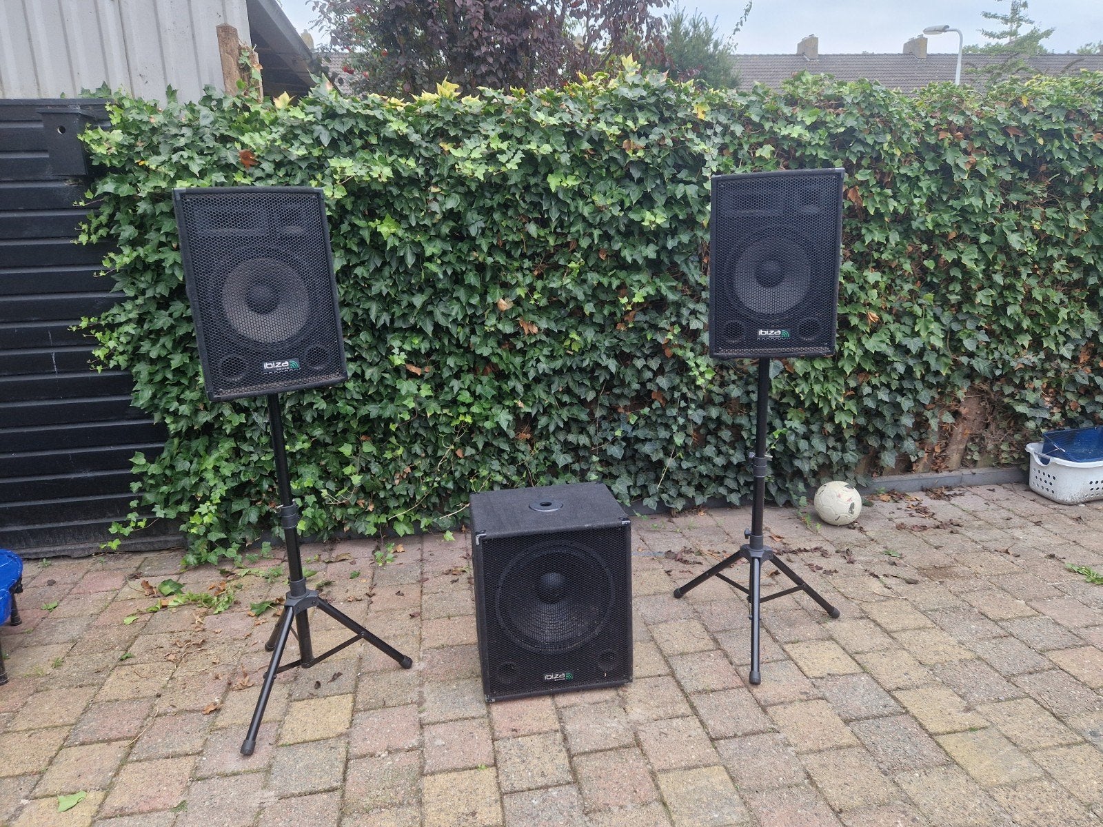 Ibiza Sound CUBE1512 actieve 2.1 speaker subwoofer set 2000W, Ophalen, Subwoofer, Overige merken