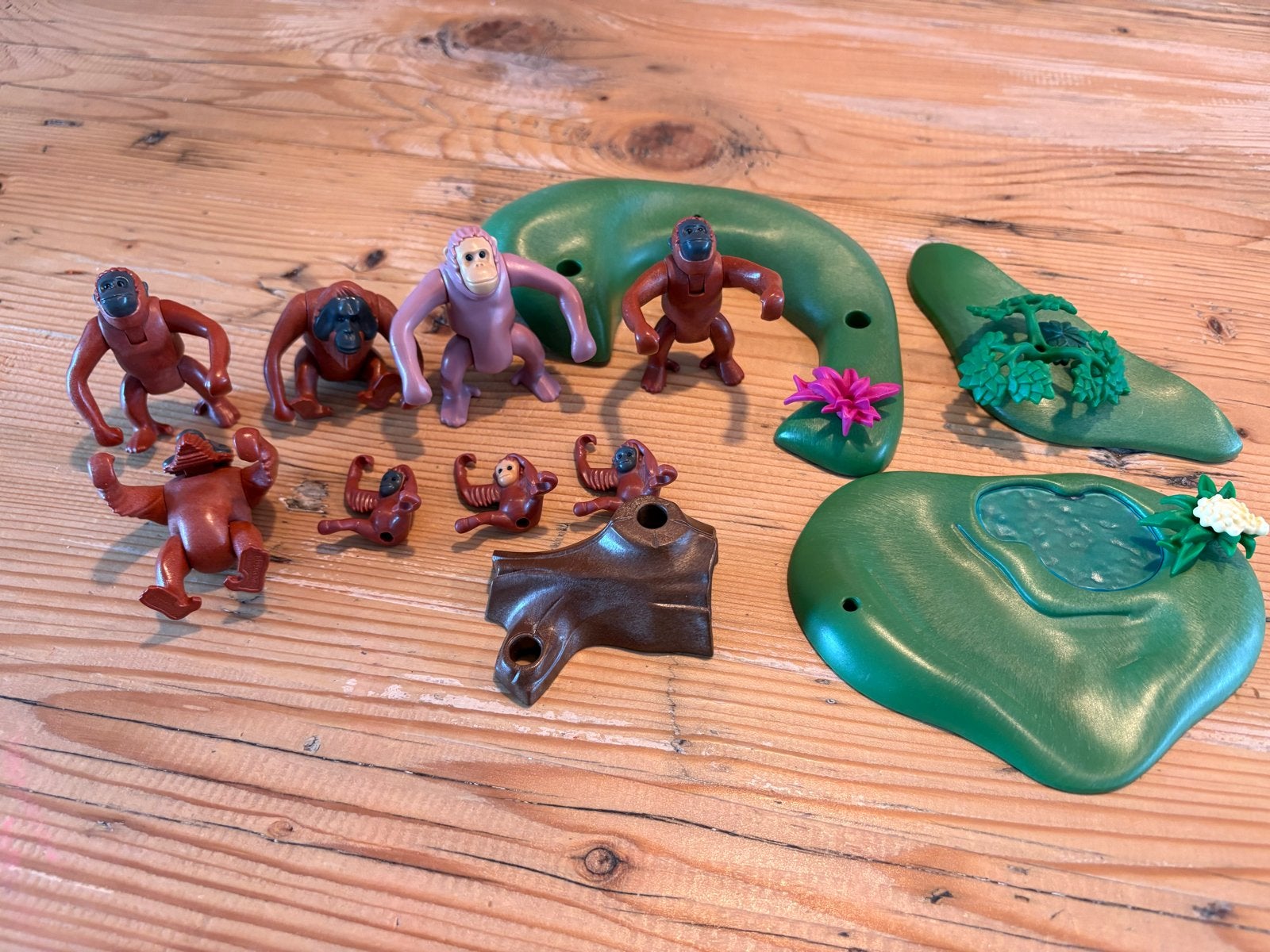 Playmobil Apen en Orang-oetans met Jungle Accessoires, Ophalen of Verzenden, Gebruikt